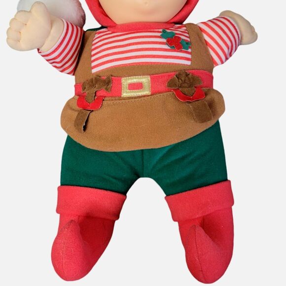 Vintage Cabbage Patch Kids Elf Baby Doll Stuffed 13” Christmas 1992 - Picture 5 of 9